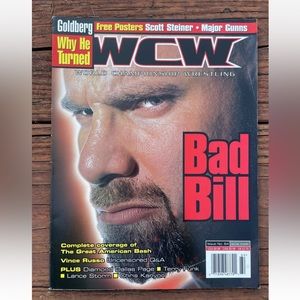 WCW Magazine August 2000 #64 Goldberg Wrestling WITH Poster